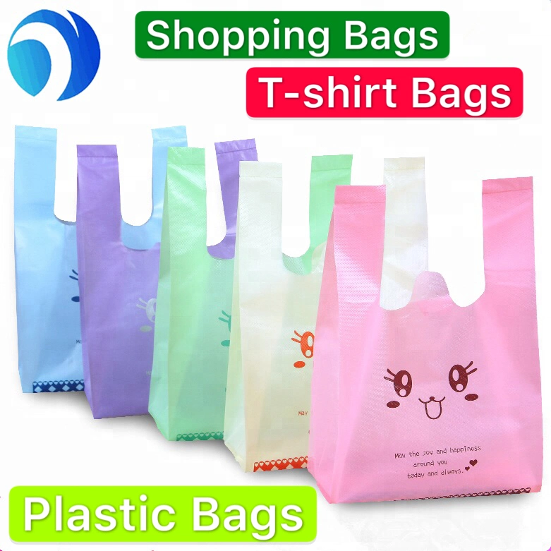 Wholesale Restaurant Food Package Take-out Bag Factory Price Color Printing Customization Compostable Shopping Vest Carry Bag Biodegradable HDPE T-Shirt Bag