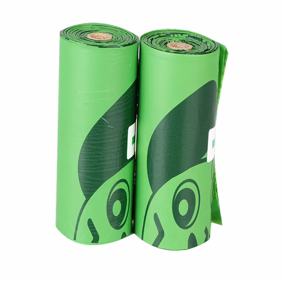 En13432 Сертифицированный Ce компостируемый биоразлагаемый мешок для мусора